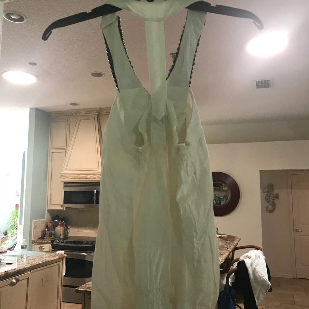 Ladies top by 2bebe size small beaded halter